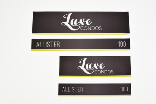 Full Color Inserts for Tenant Directory Frames - Curved Face Corporate Directory Signs