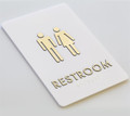 Premium Toilet Signs and ADA Restroom Signs, Custom Office Signs with Grade 2 Braille