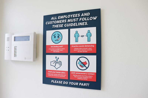 Health Safety Check List Signs