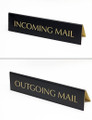 Incoming Mail Signs, Outgoing mail office signs.