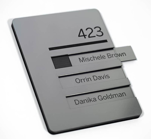 Room Signs with Insert Windows