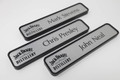 Square and Rounded Molded Plastic Sign Frames and Name Plates