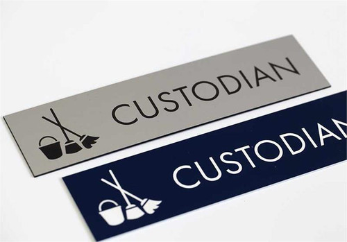 Custodian Signs and Engraved Office Signs