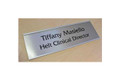 Personalized Door Sign (Satin Silver Frame)
