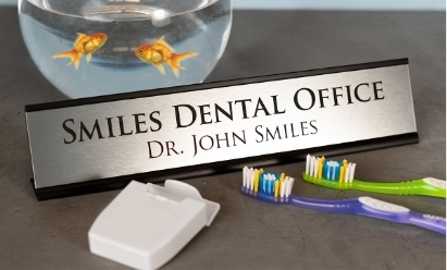 Desk Nameplate Lifestyle Image