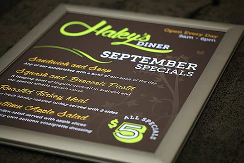 Illuminated sign Frames