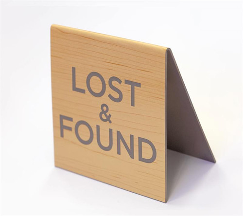 Lost and Found Tent Signs and Counter Signs