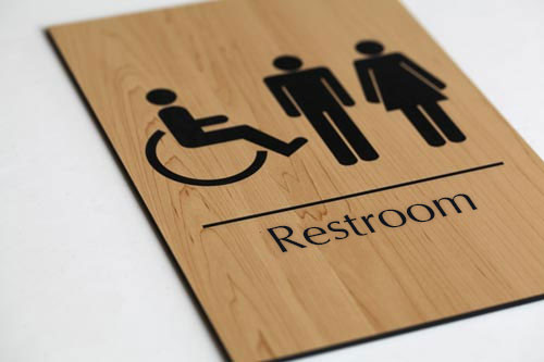 La Madera Restroom Signage