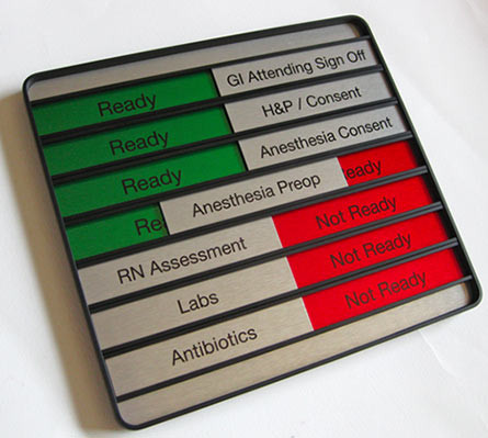 Changing Message Sliding Office Name Plates