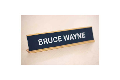Metal Framed Desk Name Plates