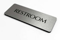Modern Restroom Signs - Simple Bathroom Sign