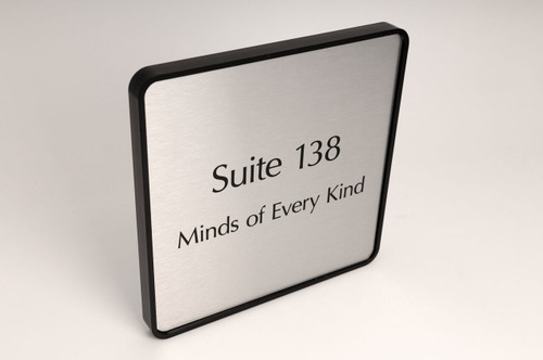 Office name plate with frames