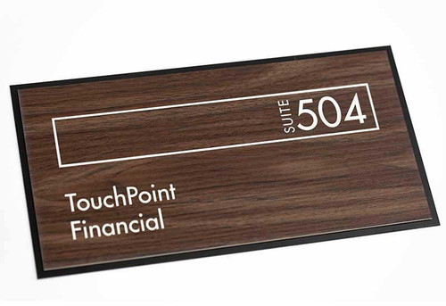 Wood Suite Room Sign - Engraved