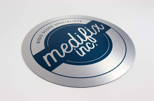 Metal Logo Sign with Full Color Print