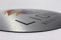 Company Logo Printed Office Signs on Brushed Metal, Professional signs for contractors