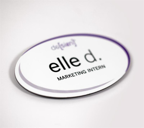 Commercial Name Badges - Oval Name Tags