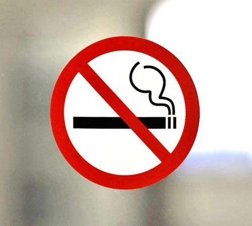 Multi-color No Smoking Labels