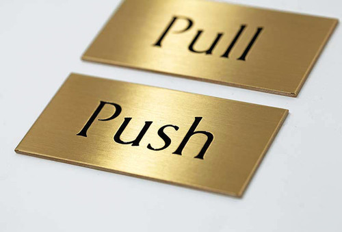 Push Pull Door Plates