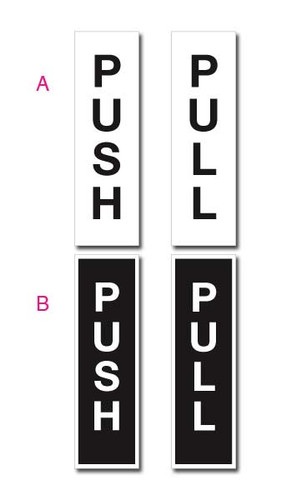 Push Pull Door Signs Set