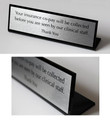 Desk & Counter Sign - 13" x 4"