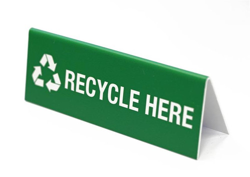 Recycle Here Signs for Office and Work