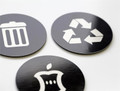 Black and White Disposal Signs