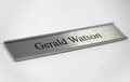 Satin Silver Corporate Name Plate