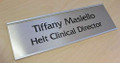 Brushed Metal Signs for Doors