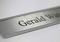 Satin Silver Office Signs & Name Plates