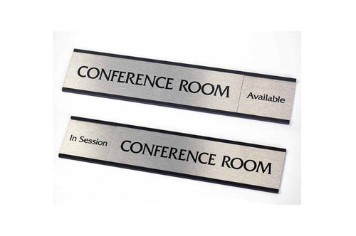 Sliding office room availability signs