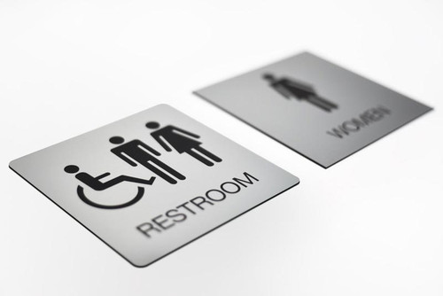 Standard Engraved Restroom Sign