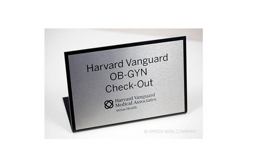 9" x 6" Standing Desk Sign