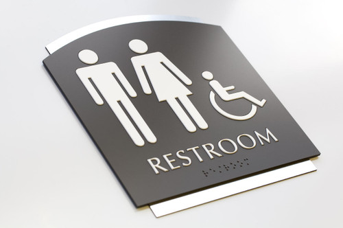 Stylish and Contemporary bathroom and Toilet Signs