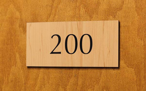 Numbered Suite Signs & Room Number Signage
