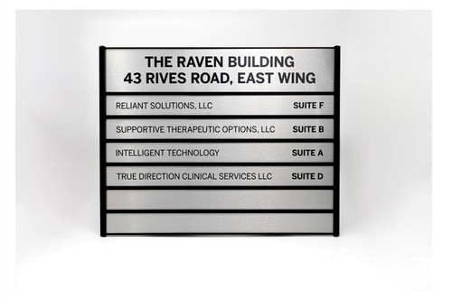 Metal Tenant Directory Signs