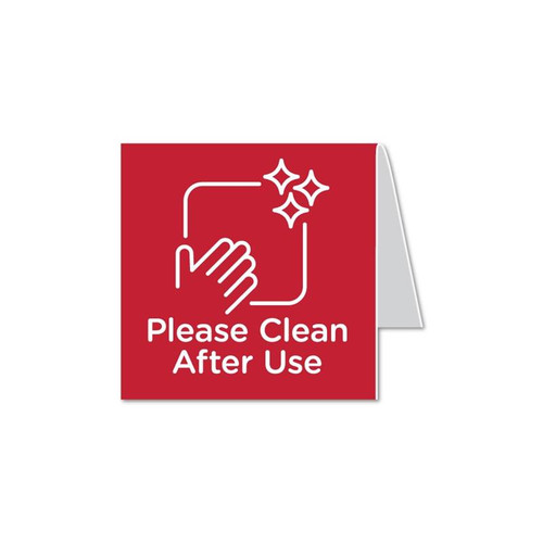 Please Clean After Use Tent Sign