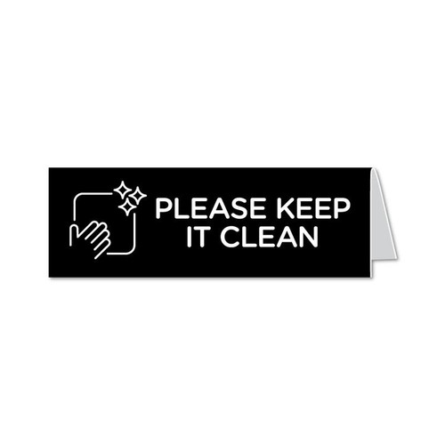 Keep it Clean Sign - Tent Signs