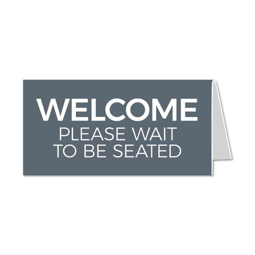Please Wait to Be Seated Sign for Office or Restaurant