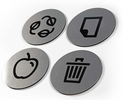 Trash Signs, Recycling, Paper, Compost Signage