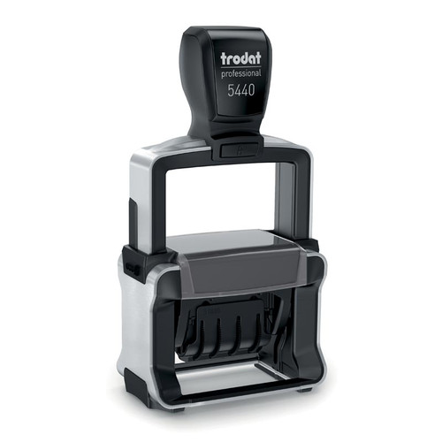 Trodat 5440 Self Inking dater Stamp with Custom Text Area
