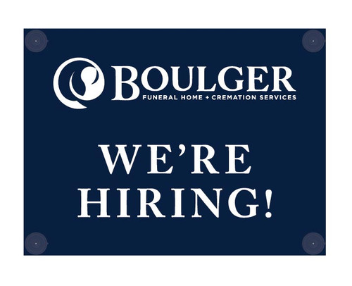 Hiring Sign for Window with Suction Cups