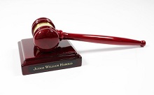 Rosewood Gavel Award with Sounding Block