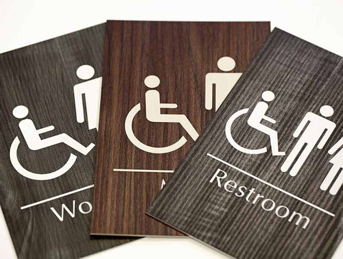 Wood Restroom Signs & Bathroom Signs